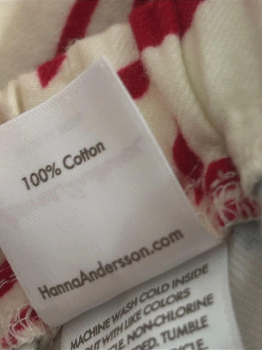 NWOT Hanna Andersson Christmas Reindeer Pajama Pants 100% Cotton Size S